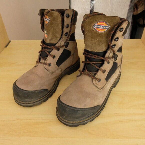 Dickies D-Flex Leather CSA Work Boot Mens 8 Brown Workwear Construction - Picture 1 of 10